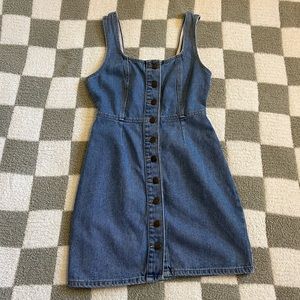 Urban Outfitters Button Down Denim Mini Dress